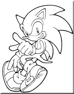 Sonic Coloring Pages on Sonic Coloring Papers