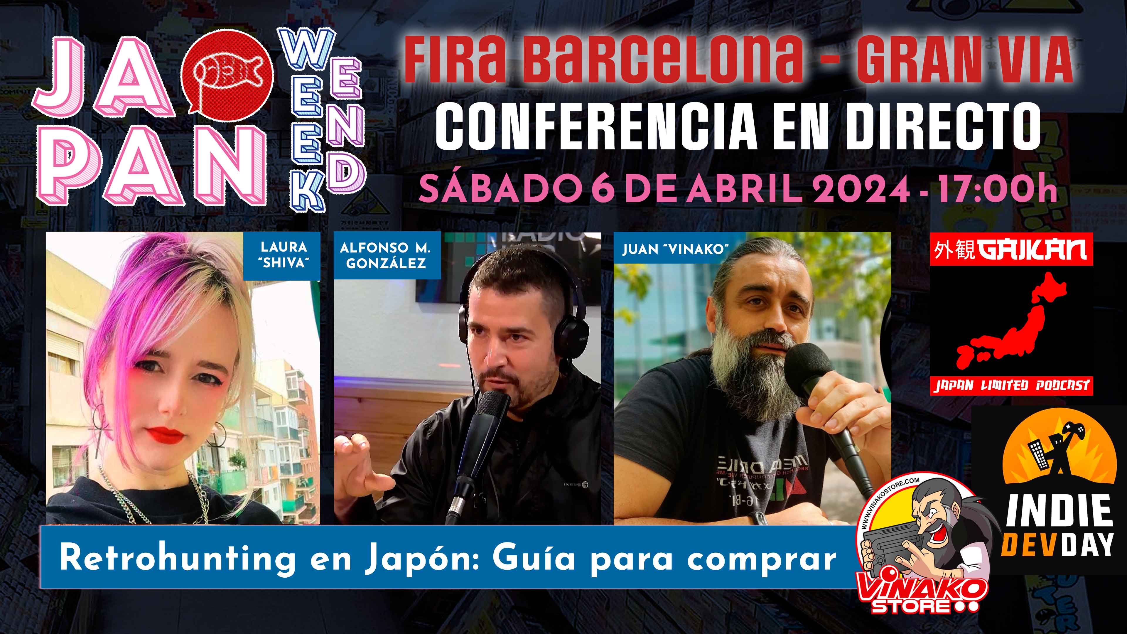 Alfonso M. González, Laura Shiva y Juan Vinajo conferencia en Japan Weekend 2024